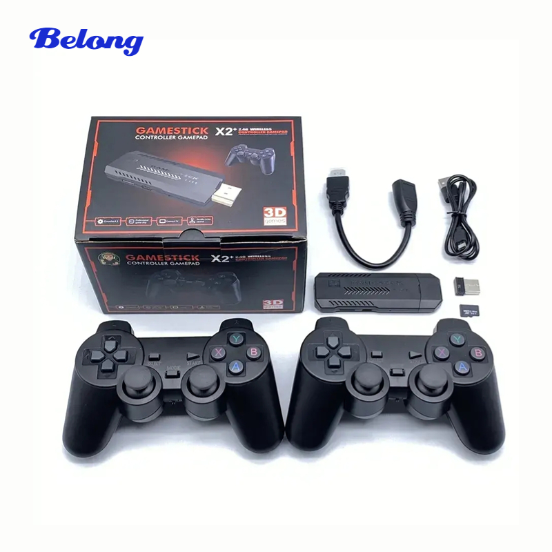 wholesale X2 Game Stick GD10 Plus 4K 30000 games 4K HD Output Game Box gamestick X2 TV Video Gaming Console For N64/PSP/PS1