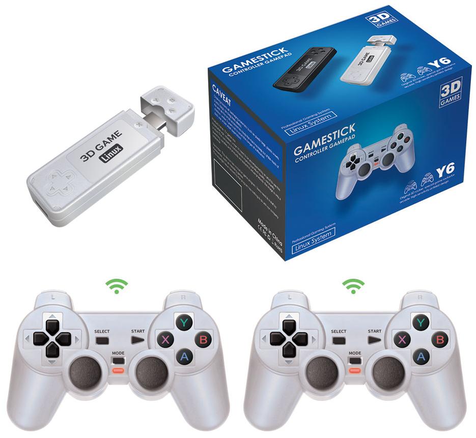 promotion Y6 Game Box 4K HD 3D Retro Video Game Consoles 64/128GB 10000 Games Retro Classic Gaming Consoles TV Box For PSP/N64