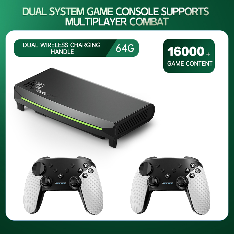 Ready Stock H6 Game box Video Game Console 64/128GB Classic Gaming joystick 4K Output Retro TV 3D Games For PS1/PSP
