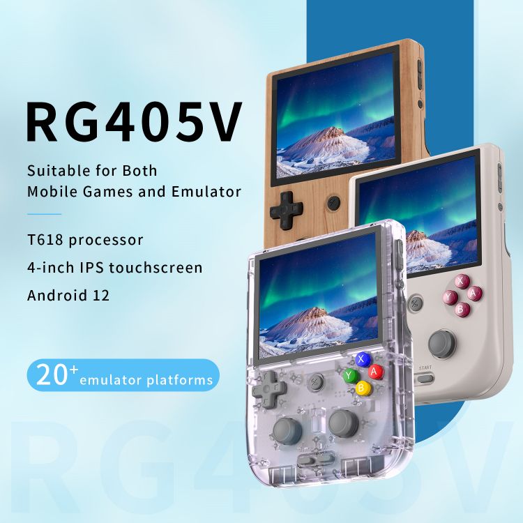 Anbernic RG405V 4 Inch IPS Screen Portable Video Game consoles Linux System 128GB Support PS2 Retro Classic Handheld Game Console