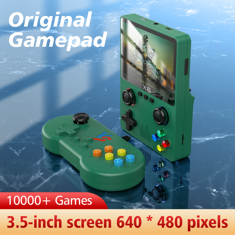 3.5-inch X6 Game Console PSP Handheld Game Console Dual Joystick Arcade Dual 3D Joystick Built-in 8GB Games Machine