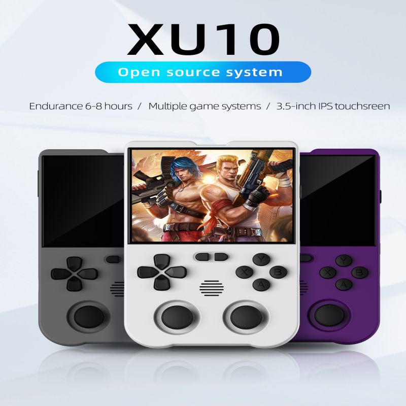 XU10 Handheld Game Player 3.5inch IPS Screen Portable Classic Handheld Gaming Console Retro Games
