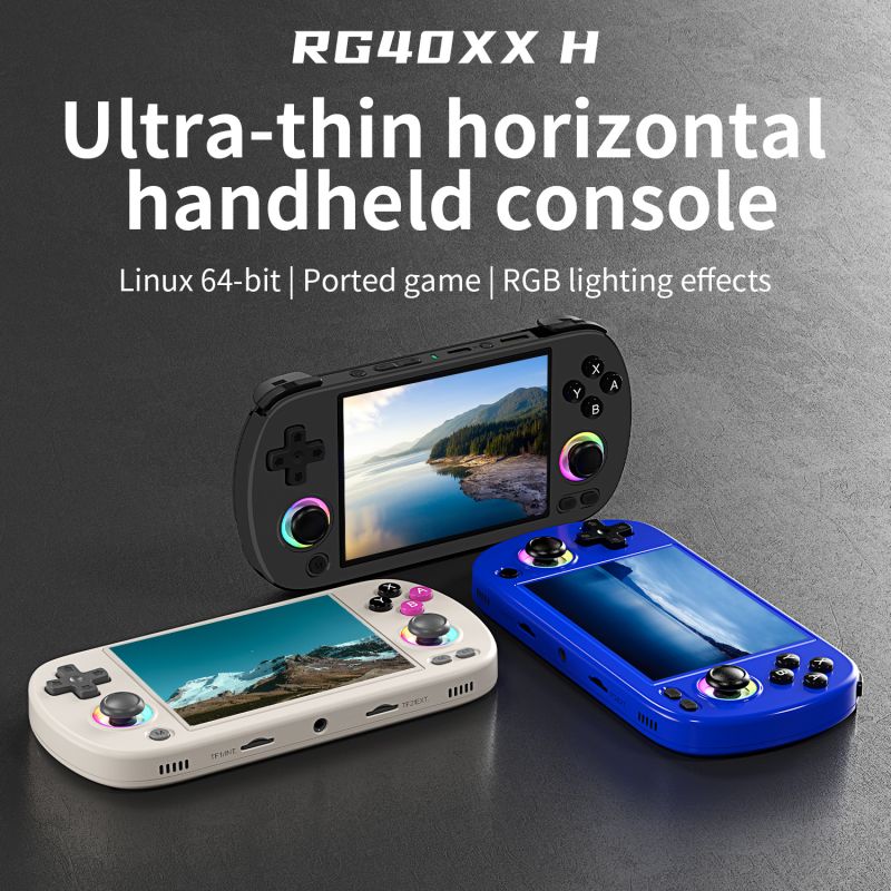 NEW ANBERNIC RG40XX H Handheld Game Console 4-Inch IPS Screen Android 12 64-Bit Game Player for PSP, PS1